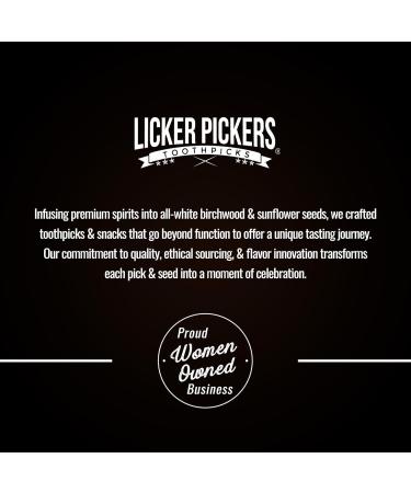 Licker Pickers Old Fashioned Flavored Toothpicks - Premium Aged Birchwood Toothpicks for Cocktails | 25 Pack - Buy Online on GoSupps.com