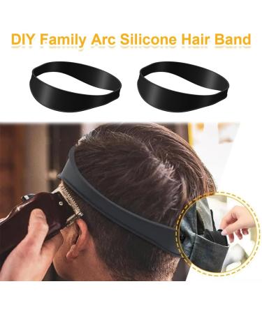 Buy GNHG Silicone Haircut Templates - 2 Pieces Curved Haircut Ligaments for DIY Shaving & Haircuts - International Shipping Available - Buy Online on GoSupps.com