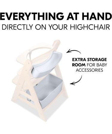 Hauck Alpha+ White Storage Box Set - Set of 2 | Practical Organising Boxes for Highchair - Buy Online on GoSupps.com