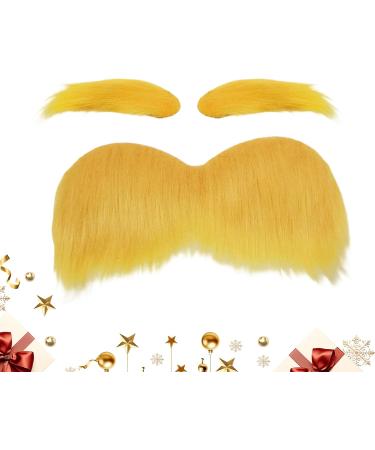 Moustache Auto-Adh sif Orange - Accessoire Photo Dr le | Sourcils Et Poils Faciaux Pour D guisements | Parfait Pour Cosplay F tes D'Halloween v nements Festivals Spectacles Sur Sc ne Ou Vacances - Buy Online on GoSupps.com