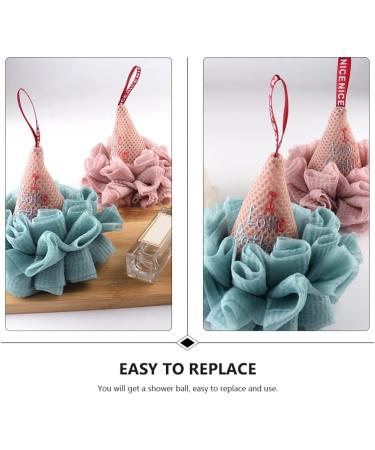 1pc Ice Cream Bath Ball Body Scrubber Sponge Ice Cream Loofah Sponge Mesh Pouf Bath Sponge Body Exfoliator Mesh Bath and Shower Sponge Men Body Wash Polyester Gel Girl Child White - Buy Online on GoSupps.com