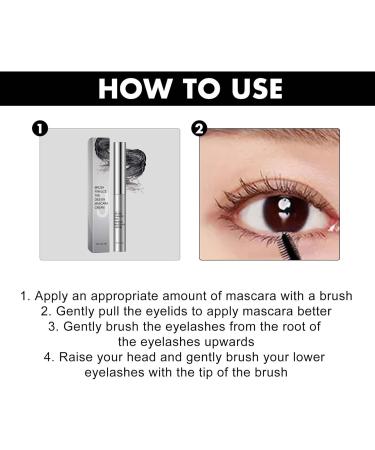 Curling Mascara | Long Lasting Mascara | Anti Smudge Mascara Ultra Fine Brush Mascara Waterproof Curling Mascara Volumizing Mascara High-Definition Mascara Lash Lifting Mascara Black 11.5x1.2cm - Buy Online on GoSupps.com