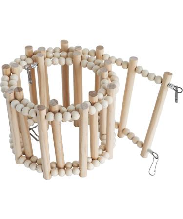 Premium Wooden Bird Ladder Bridge for Small Animals - Cage Accessories for Hamsters Parrots & More (112x15 cm) - Buy Online on GoSupps.com