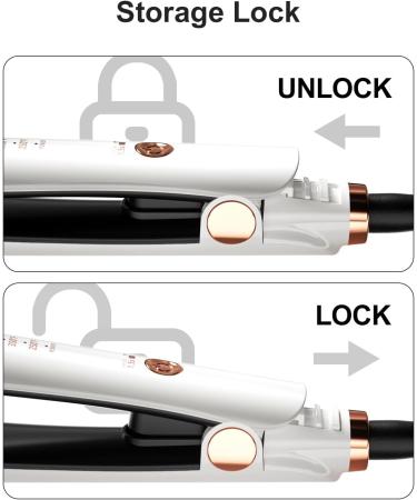 K&K PRO Flat Iron Hair Straightener - 1 Inch Ceramic Tourmaline Dual Voltage Swift Heat-up for Effortless Curls & Straightening - Buy Online on GoSupps.com