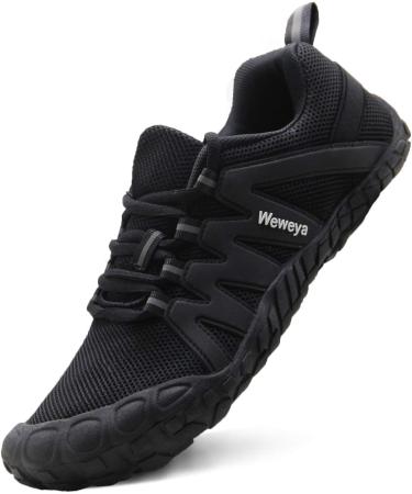 Weweya Barefoot Shoes Women's Minimalist Cross Training Running Shoe 7-7.5 Black - Buy Online on GoSupps.com