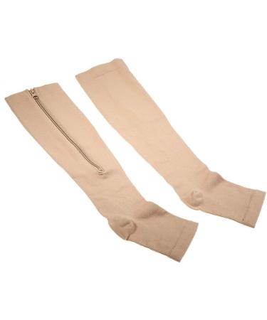 Shop Compression Socks: Zip & Calf Support for Varicose Veins Edema Relief | Gen L-XL Skin - International Shipping Available - Buy Online on GoSupps.com