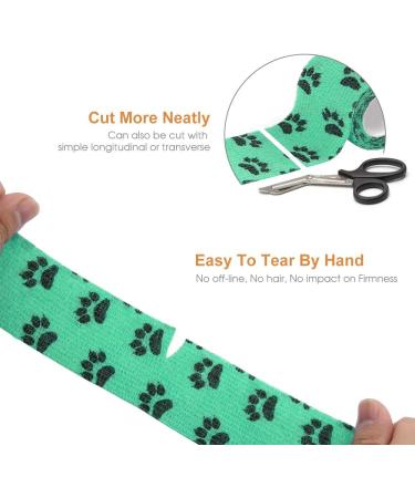 AUPCON Vet Wrap Cohesive Bandages Bulk 2 Inch x 5 Yards for Dogs, Pets, Animals - Self Adhesive & Non-Woven - Ideal for Ankle Sprains & Swelling - Buy Online on GoSupps.com