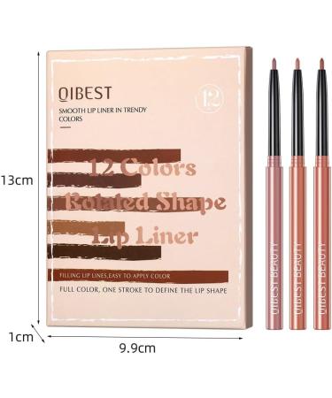 12 Colors Matte Lip Liner Set | Long Lasting & Waterproof | High Pigmented Lip Pencil for Women - Pakivs - Buy Online on GoSupps.com
