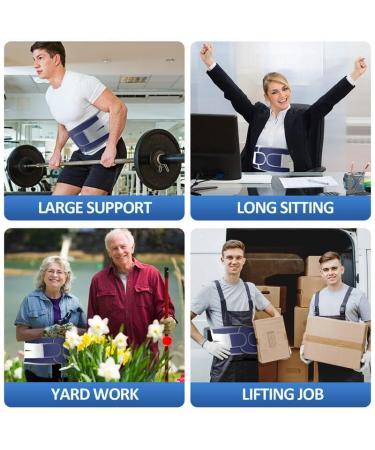 Men Lower Back Brace Women Lumbar Support Belt With 4 Support Stays Breathable Waist Decompression Band Back Pain Relief For Sciatica Scoliosis Herniated Disc (Color : Blue Size : L) lofty ambition Black XL - Buy Online on GoSupps.com