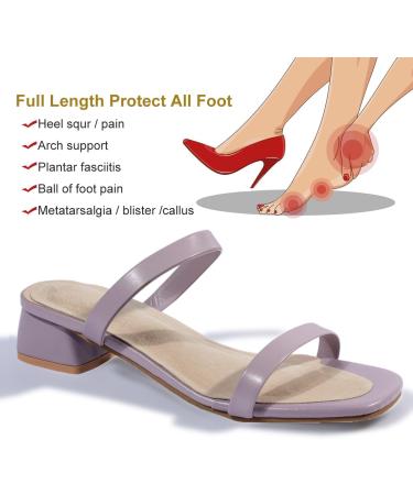 2 Pairs Full Length Pigskin High Heels Insoles - Arch Support Anti-Slip Cushion Inserts for Blister Relief | Size 8-9.5 - Buy Online on GoSupps.com