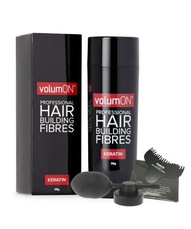 VOLUMON Keratin Hair Building Fibers for Thinning Hair - Instantly Conceals Thinning Areas for Thicker Hair - For Men & Women 28g Plus Hairline Optimizer