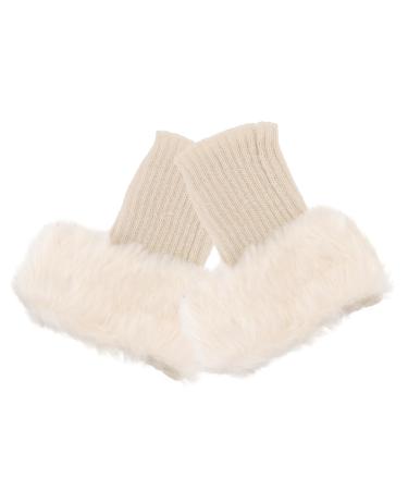 ToddMomy 2 pairs of boots from fur leg warmers Socks Harmhery socks leg warmer Short ankle cuffs made of artificial pelz short leglings for boots women shoes fashion acrylic