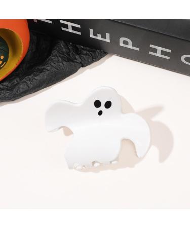 Bat Claw Clip Halloween Clips for Hair Halloween Hair Claw Clips Black Hair Clips Cute Halloween Hair Accessories Bat Spider Web Hairpins Hair Grips Jaw Clips for Costume Pochy White Waving Ghost - Buy Online on GoSupps.com