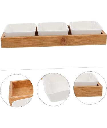 Ciieeo 1 pc Display Durable Home Food Plate Simple Desk Multi-Cell Nordic Snack Household Ceramic Desktop 29X10.5X3cm As Shown - Buy Online on GoSupps.com