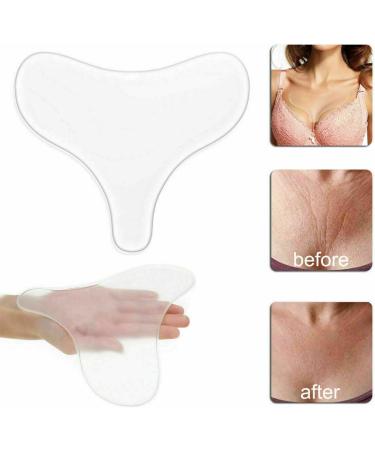 BRAVECOW 2 Pieces Reusable Chest Neck Pad Anti Wrinkle Chest Pads Transparent Silicone Anti Aging Decollete Pad Smoothing Skin (Chest Pad) - Buy Online on GoSupps.com