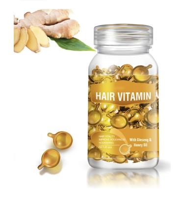 Hair Vitamin Serum Capsule with Vitamin C Argan Avocado Oil (orange)