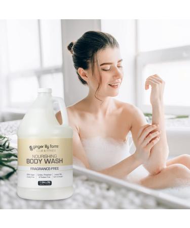 Ginger Lily Farms Club & Fitness Nourishing Body Wash - 1 Gallon | Vegan & Cruelty-Free Bath Gel for Men and Women | Fragrance-Free Shower Gel - Buy Online on GoSupps.com