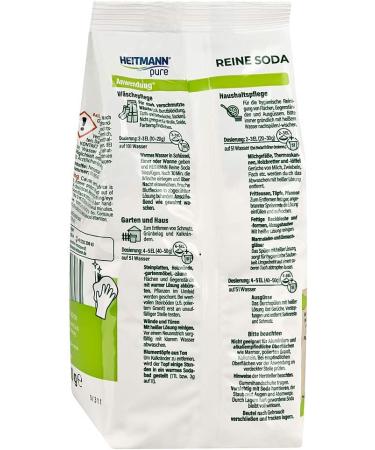 Heitmann Pure Soda - Ecological Multi-Purpose Cleaner | 10-Pack (500g Each) for Household & Detergent Use - International Shipping Available - Buy Online on GoSupps.com