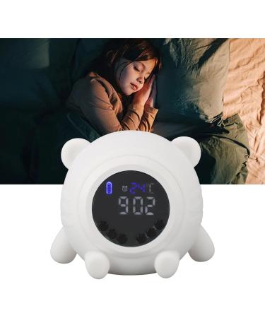 White Noise Alarm Clock - Rechargeable Bluetooth Clock with 7 Relaxing Sounds & 17 Volume Levels - Perfect for Adults Kids & Babies | Colorful Silicone & ABS Design - Buy Online on GoSupps.com
