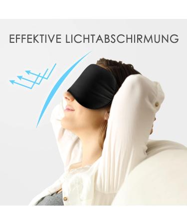 Buy Joyhabit 2 Pack Silk Sleep Masks for Women & Men | Adjustable Large Eye Masks for Peaceful Sleep - Black - Buy Online on GoSupps.com