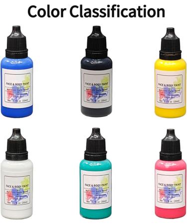  Wpsagek Face Paint Kit for - 6 Colors Face Paint for Girls | Face Paint Kit Washable Face Paint Face Paint Face Paint Face Paint for Body Eyes Clown Men Women Festival Party - Buy Online on GoSupps.com