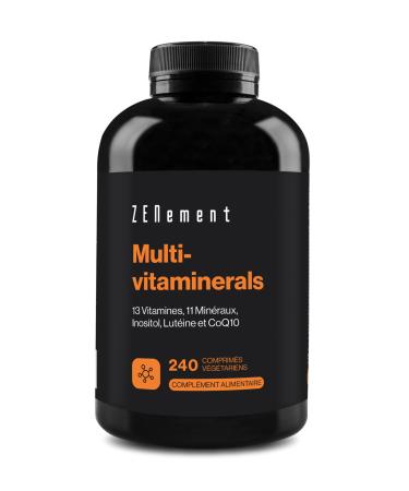 Multivitamins and Minerals 27 Nutrients Including Zinc Vitamins A B C D3 E K | High Absorption Complex Vitamins for Men and Women | 240 Tablets | Zenement