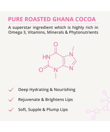 Chocolate Lip Scrub - Exfoliates & Reduces Tan | Cures Chapped Lips with Ghana Cocoa Butter & Coconut Oil | Unisex - 8 gm - Buy Online on GoSupps.com