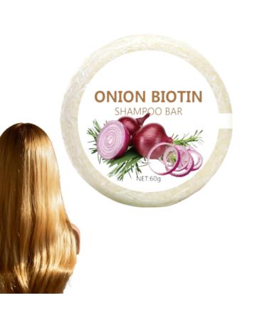 Onion Biotin Shampoo Bar 60g Barre De Shampoo Solid Shampoing Oignon Rouge Jab N De Cabello Hidratante Para Limpiar Profundamente Mejorar Los Cabellos Y Fortalecer Los Pelos 1 pc