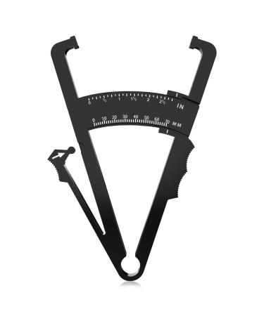 Body Fat Caliper, Fat Measure Clipper Combo with Body Fat Percentage Measure Chart, Accurately Measuring Body Fat for Men and Women