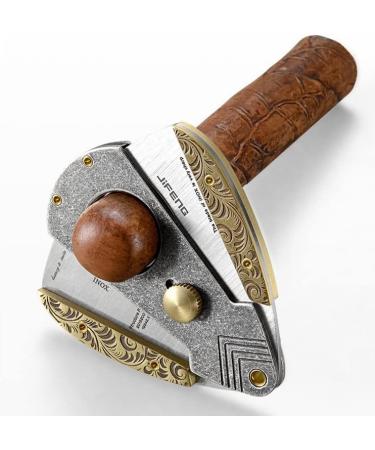 Feilx Cigar Cutter Stainless Steel Blades Attractive Gift Box Ergonomic Design Secure-Lock Spring-Loaded (Color : A) - Buy Online on GoSupps.com