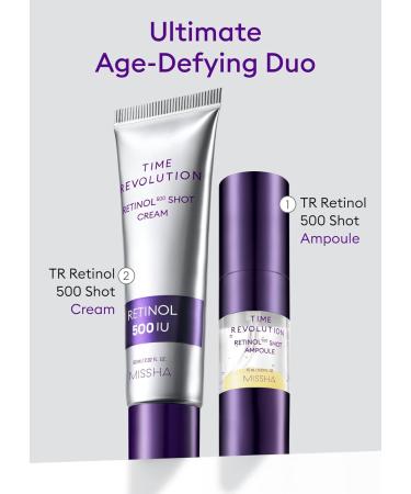 Buy MISSHA Time Revolution Night Repair Retinol Cream 2.02 Fl oz - Advanced Korean Skincare for Radiant Skin Elasticity & Overnight Moisturization | International Shipping - Buy Online on GoSupps.com