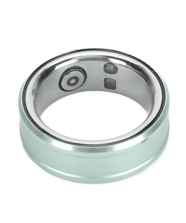 Smart Ring Stainless Steel Health Tracer Ring APP Data Synchronization Remote Camera Control for Steps Counting (23) 23 Green