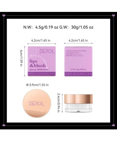 Glassy Color-Changing Lips Gloss & Blush Balm - Waterproof Multi-Use Makeup for Lips Cheeks & Eyes (0.19oz - Buy Online on GoSupps.com