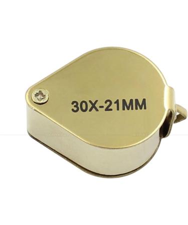 Professional Portable 30X 21mm s Magnifier Gold Eye Loupe Stone Full of Stars
