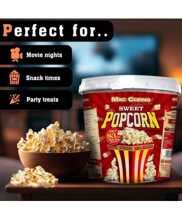 Maccorns Popcorn Sweet 600G Mega Bucket - 10Ltr Tub (Pack of 1) - Buy Online on GoSupps.com