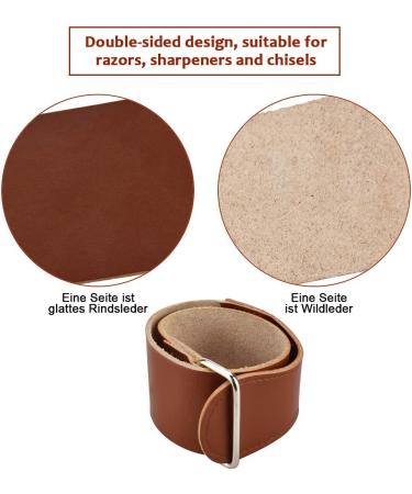 Tancuder Real Leather String for Razors & Tools | Durable Absorbent Razor-Sided Leather Straps - Buy Online on GoSupps.com