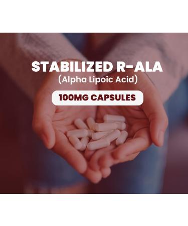 R-ALA (Alpha Lipoic Acid) 100 mg Capsules - Antioxidant-Rich Supports Cellular Health & Wellbeing - 250 Capsules Non-GMO Gluten-Free - Buy Online on GoSupps.com