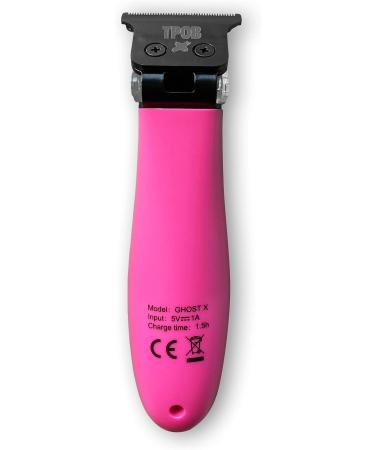 TPOB Ghost X Beard Trimmer for Men - Zero Gapped T-Blade, Cordless & Rechargeable, Electric Shaver - Pink - Buy Online on GoSupps.com