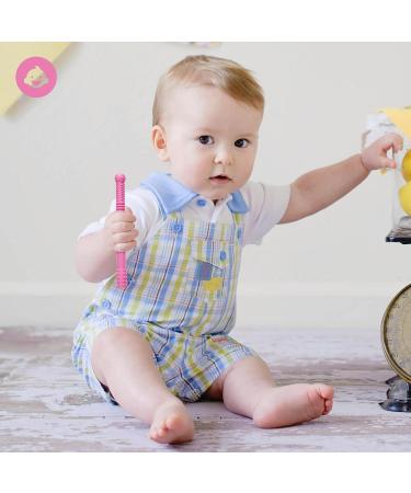 Soothing Silicone Baby Teething Tubes for Babies 0-12 Months - Safe, Non-Toxic and BPA-Free Teething Toys for Girls - Dishwasher Safe - Buy Online on GoSupps.com