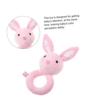 Garneck Plush Toys for Early Education - Pink Ring Shaker & Rattle for Newborns - Buy Online on GoSupps.com