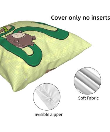 YYHHAOFA Sunflower Seeds Earthworm Snake Picture Universal Pillowcase for All Seasons 12"x12" : Soft and Comfortable Suitable for car Sofa Black 12" x 12" - Buy Online on GoSupps.com