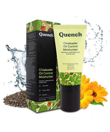QUENCH H Chialeader Oil Control Korean Moisturizer | Roller Ball Applicator | Excess Oil Control | Chia Seed Face Cream | Made in Korea | 75ml - Buy Online on GoSupps.com