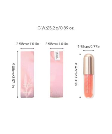 KISSIO Plumping Lip gloss Shimmer and Cool Make Lips Plump and Moisturizing Lip Gloss contains Peppermint and Beeswax Cruelty Free 0.19 oz 01 Lemonade 01#Lemonade - Buy Online on GoSupps.com