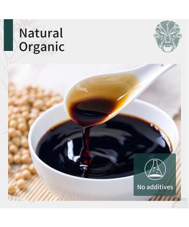 Soeos Organic Low Sodium Soy Sauce 16.2oz (480ml) - USDA Organic Dark Soy Sauce for Meat & Vegetables - Buy Online on GoSupps.com