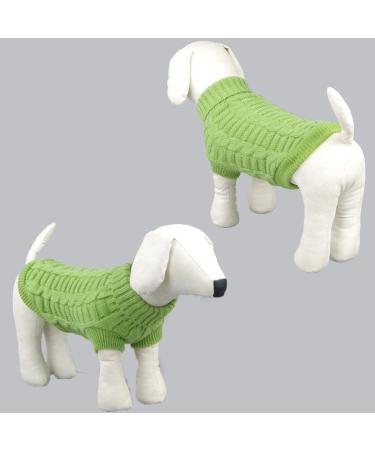 Wiz BBQT Green Knitted Turtleneck Sweater for Dogs & Cats - Medium - Buy Online on GoSupps.com