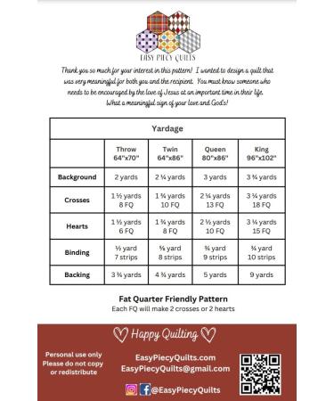 Yes He Loves Me Quilt Pattern - Handmade Quilting Design for Love and Craft Enthusiasts - Buy Online on GoSupps.com