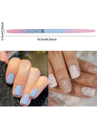 Gootrades Nail Art Clean Up Brushes - 2 Pcs Round&Angled Nail Brushes for Polish Mistakes - Acetone Resistant, Finger Cleaning Brushes - Buy Online on GoSupps.com
