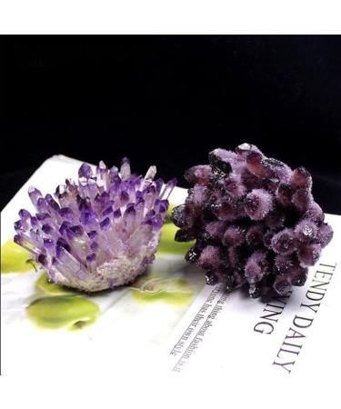 Crystal Natural Amethyst Cluster 300-400g Rare New Shimmering Amethyst Power Stone Crafts Quartz Crystal Raw Stones and Minerals Stone Mineral Specimen - Buy Online on GoSupps.com