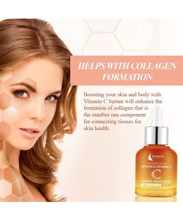 Zone - 365 Vitamin C Serum with Hyaluronic Acid, Vitamin E & Retinol - 1fl oz | Dark Spot Remover - Buy Online on GoSupps.com