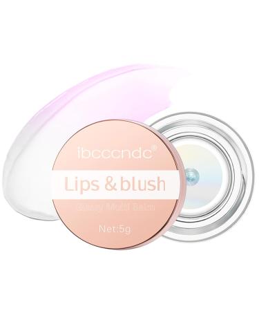 PH Blush - Color Changing Blushes Lip Gloss Glitter | 0.17 Oz Clear Liquid Blushes Gel for Cheeks and Lips Natural Moisturizing Lip Makeup Renywosi